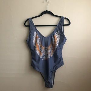 Owl print one piece